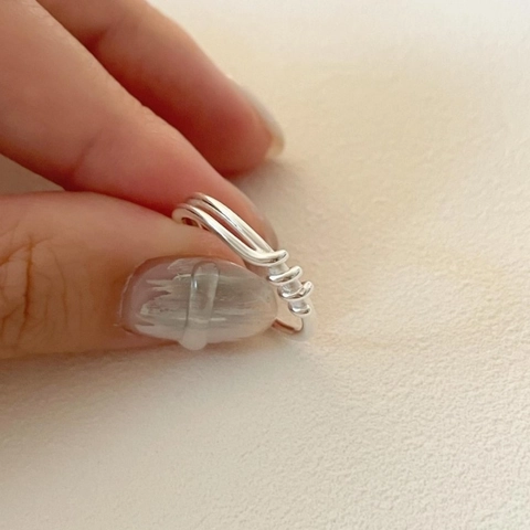 925 Sterling Silver Knotted Ring For Women Vintage Twisted Rope Design Adjustable Open Finger Jewelry Minimalist Gift