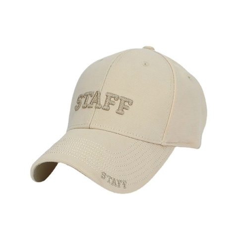Baseball Cap Cotton STAFF Letter Embroidery Adjustable Outdoor Sunshade Casual Sport Hat For Men Women