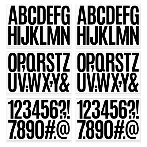 Grote Alfabet Cijfers Stickers Vinyl Waterdicht Zelfklevend Voor Brievenbus Auto DIY Decor Moderne Belettering