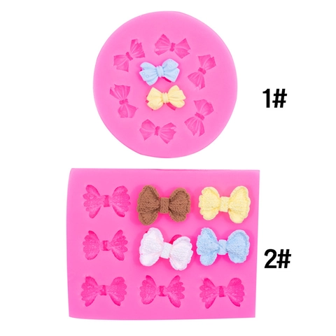 Silicone Bowknot Shape Mold For Cake Decoration Fondant DIY Baking Birthday Party Chocolate Soap Crafting