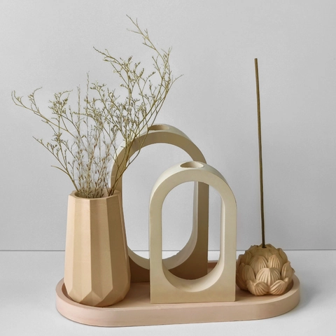 Moule En Silicone Pour Vase DIY Résine Plâtre Ciment Moulage Arrangement Floral Récipient Ornement De Bureau Géométrique Moderne