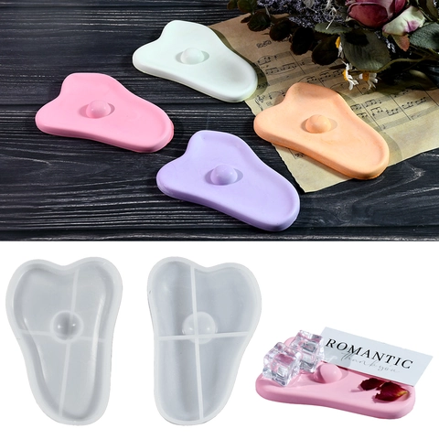 Siliconen Mal Voor DIY Epoxyhars Opberg Organizer Onregelmatige Eierplaat Gipswerk Ins Stijl Sieradenhouder