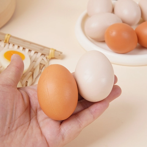 Realistic Simulation Egg Model PVC Artificial Food For Kitchen Decor Photography Props Kids Play Food Keychain Pendant