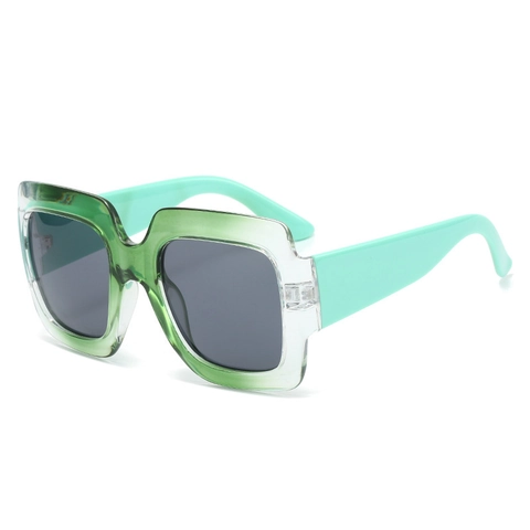 Occhiali Da Sole Quadrati Montatura Grande Retro Protezione UV400 Materiale PC Moda Hip Hop Per Uomini Donne