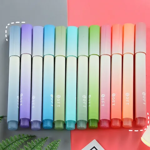 Υπογραμμιστές Διαβάθμισης Πλαστικοί Μύτη Σμίλης Προστασία Ματιών Μαρκαδόροι Morandi Macaron Για Ημερολόγιο Σχολείο Γραφείο