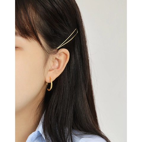 Orecchini A Cerchio Minimalisti A Forma Di O In Argento Sterling 925 Lucidi Stile Chic Per Donne