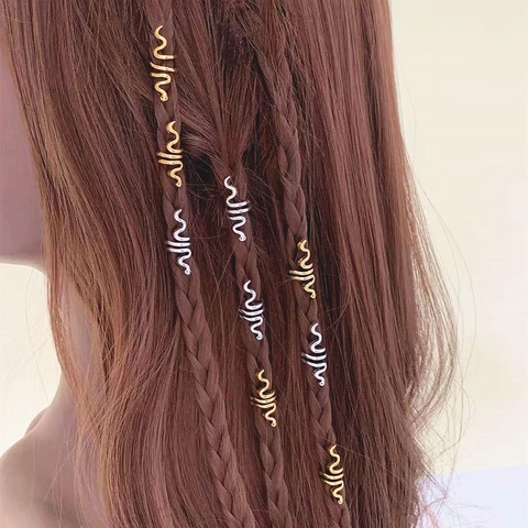 Schlangen Spiral Haarringe Für Dreadlocks Vintage Legierung Metall Flechten Haarschmuck Für Frauen Ethno Stil