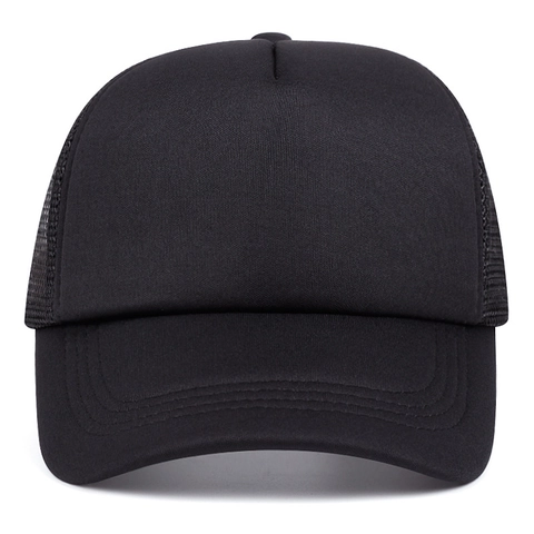 Unisex Einfarbige Mesh Trucker Mütze Atmungsaktiv Verstellbar Baseballkappe Für Outdoor Sonnenschutz Tägliche Lässige Sonnenhut