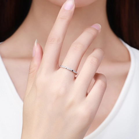 S925 Sterling Silver Heart Ring For Women Elegant Polished Zirconia Inlaid Adjustable Finger Band Fashion Jewelry Gift
