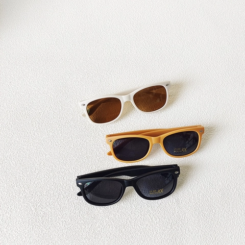 Kids Sunglasses Square Frame UV400 Protection Retro Studded Fashion Shades For Boys Girls