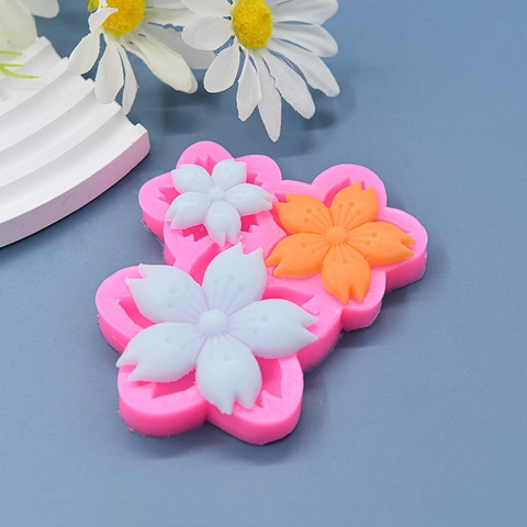 Kirschblüten Sakura Blume Silikonform Für Fondant Schokolade Kuchendekoration DIY Backwerkzeuge Rosa Flexibel