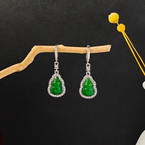 Pendientes Largos Colgantes Estilo Chino Vintage Resina Perla Artificial Aleacion Borla Flor Bambu Mariposa Poste De Acero Inoxidable