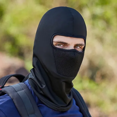 Outdoor Cycling Balaclava Face Mask Breathable Mesh Sun UV Protection Neck Gaiter Windproof Tactical Headwear