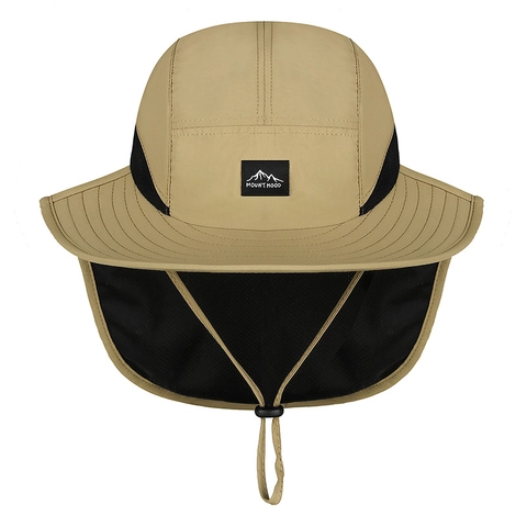Cappello Da Sole Outdoor Con Protezione Nuca Taslan Asciugatura Rapida Traspirante Tesa Larga Regolabile Pesca