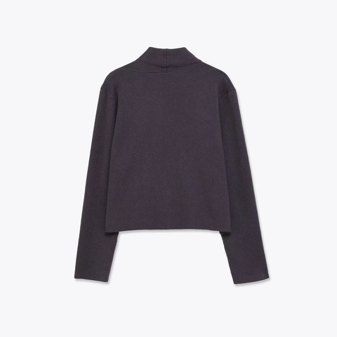 Women Knitted Cardigan V Neck Long Sleeve Solid Color Single Breasted Button Up Polyester Knit Sweater Outerwear