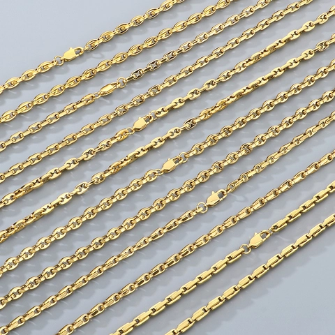 Moda Collar Y Pulsera De Acero Inoxidable Cadena De Eslabones De Ancla Mariner Joyería Pulida Minimalista Para Hombres Mujeres