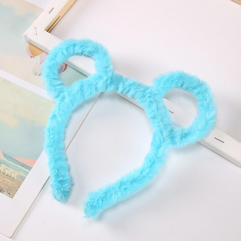Cute Plush Bear Ear Headband Cartoon Soft Hair Hoop For Women Girls Party Cosplay Decor
