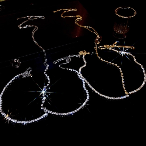 Fashion Alloy Rhinestone Body Chain Sexy Exaggerated Chest Jewelry For Women Party Evening Accessory