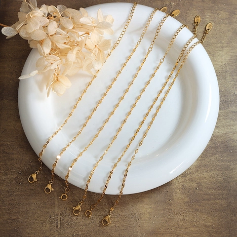 Lip Chain Bracelet Titanium Steel 18K Gold Plated Minimalist Waterproof Niche Design Jewelry For Women With Extension Chain