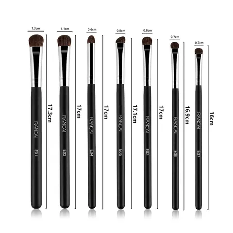 Professioneller Ponyhaar Lidschatten Pinsel Holzgriff Verblender Augen Make-up Tool