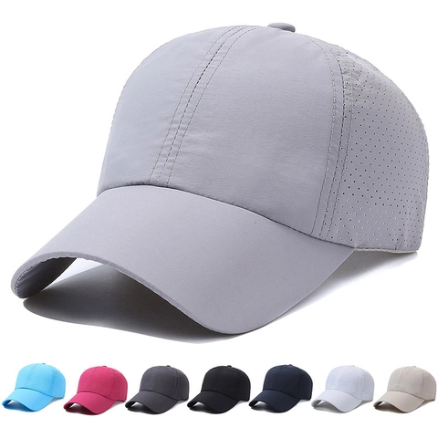 Gorra De Béisbol Mujer Cola De Cavallo Secado Rápido Malla Transpirable Deporte Al Aire Libre Sombrero De Sol Ajustable Ligero Verano
