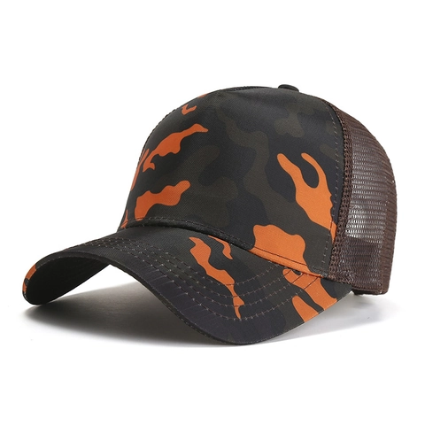 Fashion Color Block Mesh Baseball Cap Breathable Trucker Hat Adjustable Sun Hat For Outdoor Hiking Sports Men Women