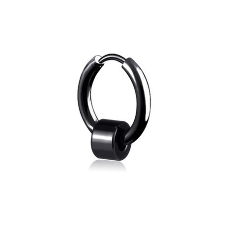 Pendientes De Aro Y Clips De Acero Inoxidable Unisex Hip Hop Punk Minimalista Geométrico Joyería Para Hombres Mujeres
