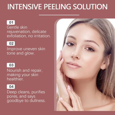 Solution Peeling Intensive Sérum Visage Exfoliant AHA BHA Centella Romarin Nettoyage Doux Des Pores Éclat De La Peau