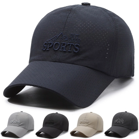 Gorra De Béisbol De Malla Transpirable De Secado Rápido Gorra Deportiva Al Aire Libre Ajustable Para Hombre Mujer