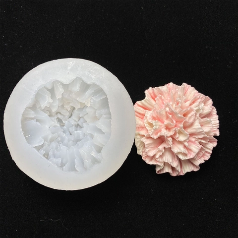 Flower Silicone Molds For Rose Peony Carnation DIY Resin Craft Aromatherapy Plaster Soap Candle Cake Decorating