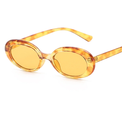 Retro Oval Rahmen Sonnenbrille UV400 Schutz PC Rahmen AC Linse Vintage Mode Brillen Für Herren Und Damen