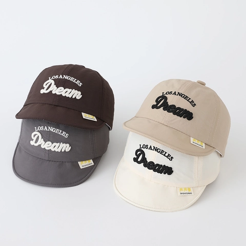 Berretto Da Baseball A Asciugatura Rapida Per Bambini Tesa Morbida Cappello Da Sole Traspirante Con Ricamo Lettere Copricapo Regolabile