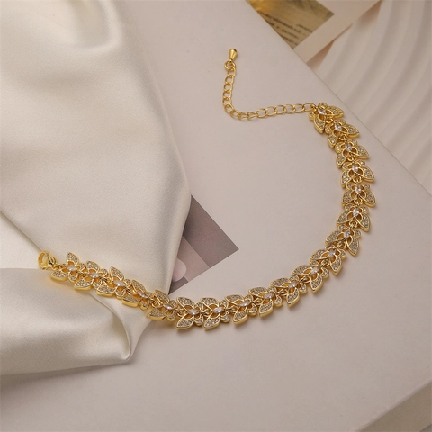 Gold Plated Cuban Link Bracelet For Women With Zircon Heart Butterfly Star Charm Adjustable Hip Hop Jewelry