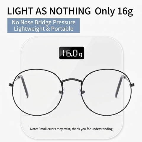 Gafas Retro De Montura Metálica Redonda Ligeras Gafas Ópticas Literarias Para Hombres Y Mujeres Lentes Transparentes