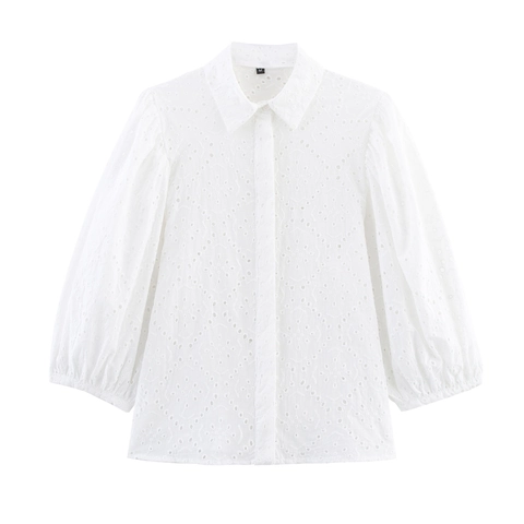 Completi Ricamo Inglese Cotone Bianco Camicia Canotta E Gonna Midi Design Vintage Francese Per Donne