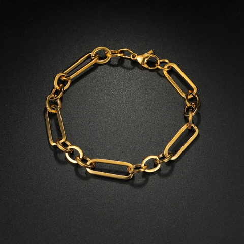 Bracciale A Catena Graffetta In Acciaio Inossidabile Per Uomo Donna Unisex Hip Hop Punk Gioielli Di Moda Retro