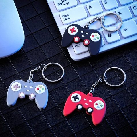 Mini Portachiavi Controller Di Gioco In Gomma Morbida PVC Gamepad Ciondolo Borsa Regalo Gamer Retrò