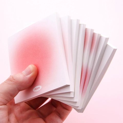 Ästhetischer Rosa Farbverlauf Notizblock Ins Stil Pfirsich Thema Quadratisch Nicht Klebend Briefpapier Für Tagebuch Schule Büro