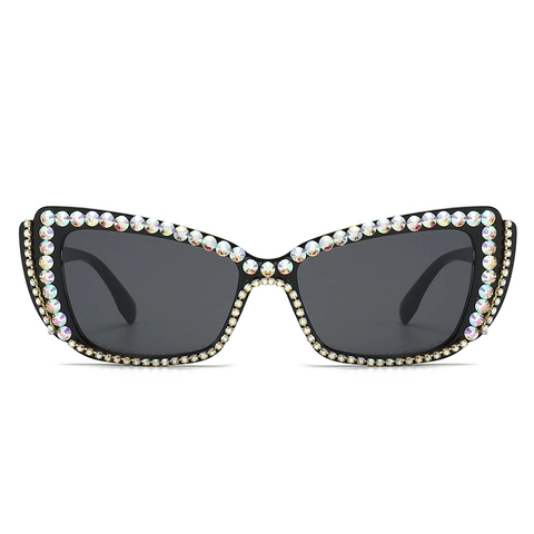 Cat Eye Sunglasses Rhinestone PC Frame AC Lens UV400 Protection Street Style Y2K Fashion Women