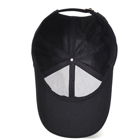 Heren Casual Honkbalpet Verstelbaar Zonbescherming Sportieve Minimalistische Pet Met Metalen Letter Decoratie Polyester