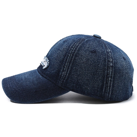 Gorra De Béisbol De Mezclilla Lavada Vintage Bordado New York City Estilo Retro Ajustable Unisex Sombrero Para El Sol