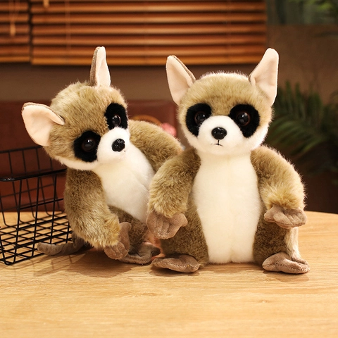 Realistisches Lemur Plüschtier Großäugiges Stofftier Weiche Flauschige Puppe Für Kinder Home Decor Geschenk