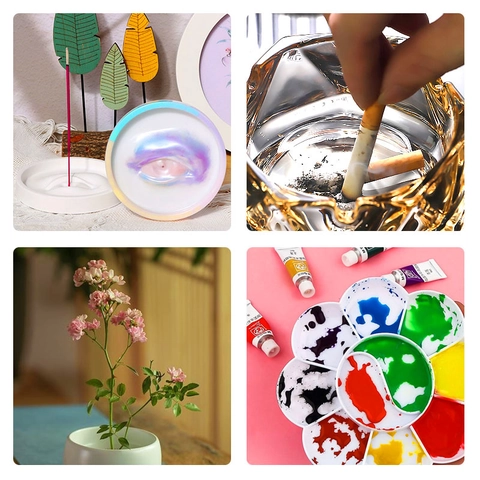 Incense Burner Tray Silicone Mold For DIY Resin Casting Eye And Lip Shape Craft Home Decor
