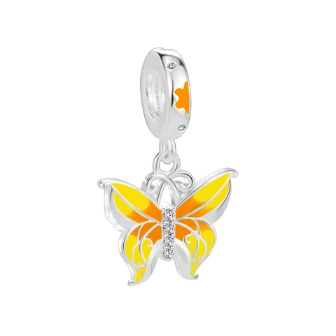 Ciondoli In Smalto Ape Favo Farfalla Oceano Frutta DIY Con Zircone Per La Creazione Di Gioielli Per Bracciali