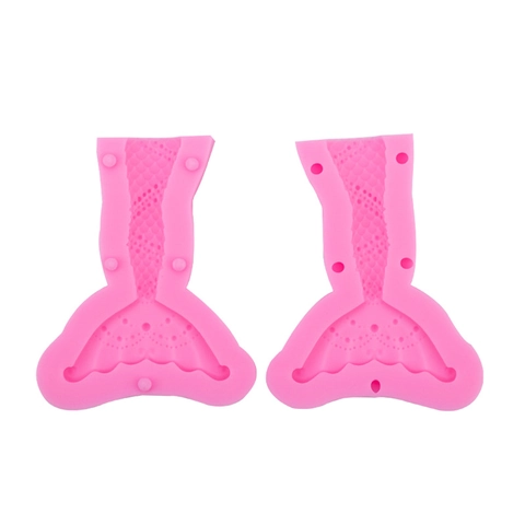 Stampo In Silicone Coda Di Sirena 3D Decorazione Torte Cioccolato Gumpaste Accessori Per Pasticceria