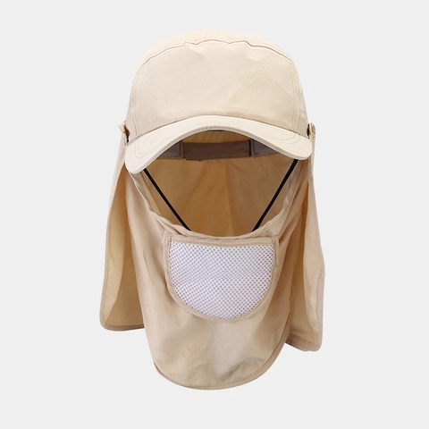 Chapeau De Protection Solaire Couverture Totale Séchage Rapide Respirant Polyester Pêche Randonnée Pour Hommes Femmes