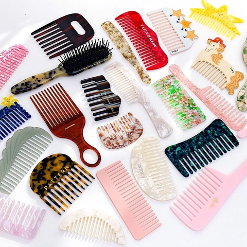 Specchio A Mano Portatile In Acetato E Pettine Per Capelli Antistatico Specchio Di Bellezza Vintage A Forma Di Animale Per Donne Ragazze