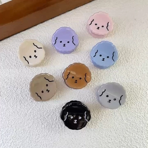 Mini Pince À Cheveux Acétate Mignon Chien Dessin Animé Petite Pince Latérale Accessoire Cheveux Pour Filles Femmes