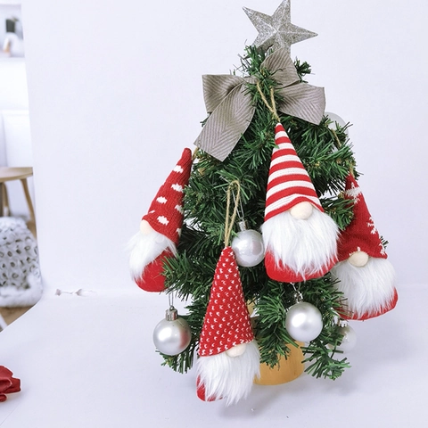 Marqueurs De Verres À Vin De Noël Charmes Flanelle Peluche Père Noël Bonhomme De Neige Renne Décorations Accessoires Table Fête