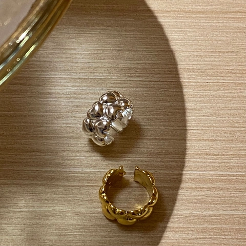Anillo Abierto De Corazón De Doble Capa Para Mujer Vintage Minimalista Latón Chapado En Oro Joyería Ajustable